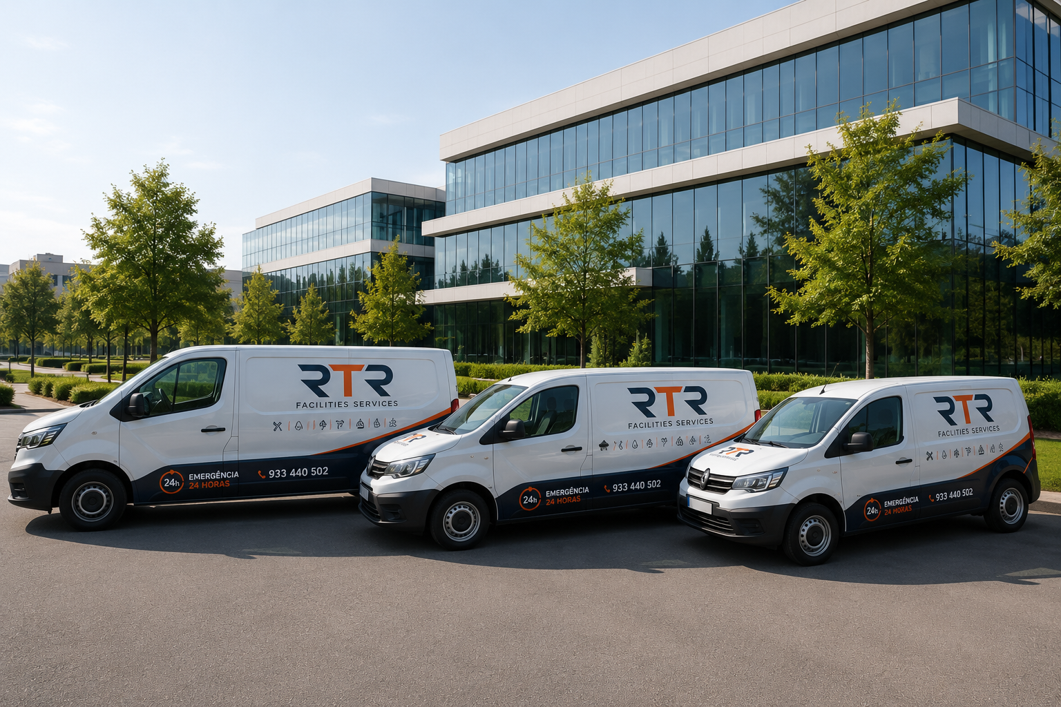 Frota dedicada RTR Facilities Services